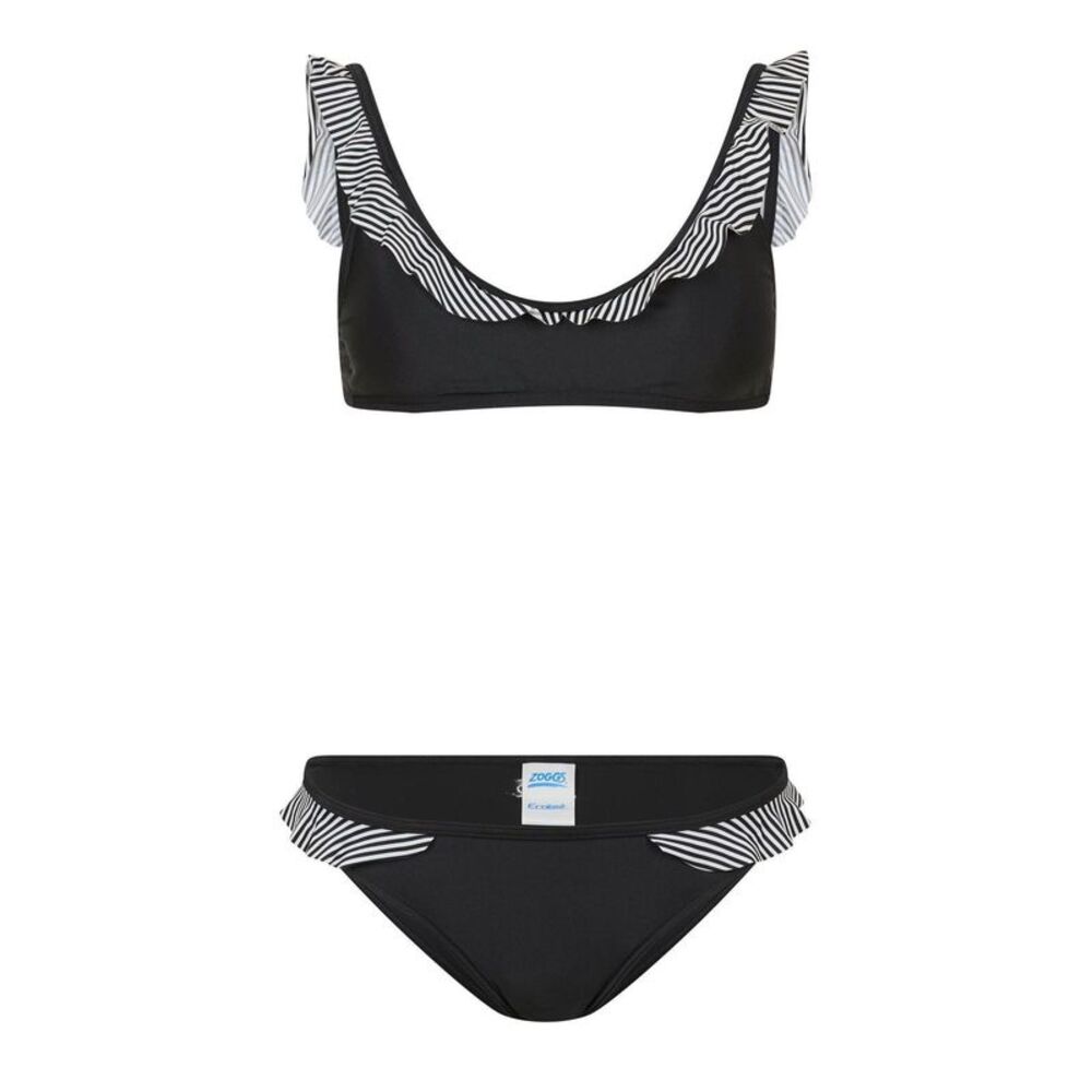 Zoggs Womens/Ladies Frill Bikini Set / Black